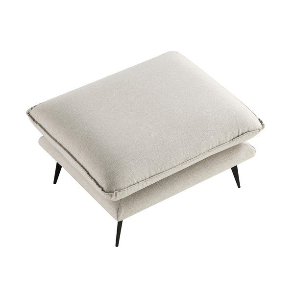 Obriel Oatmeal Fabric Footstool