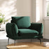 Obriel Forest Green Velvet Armchair - daals