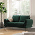 Obriel Forest Green Velvet Sofa, 2 - Seater - daals
