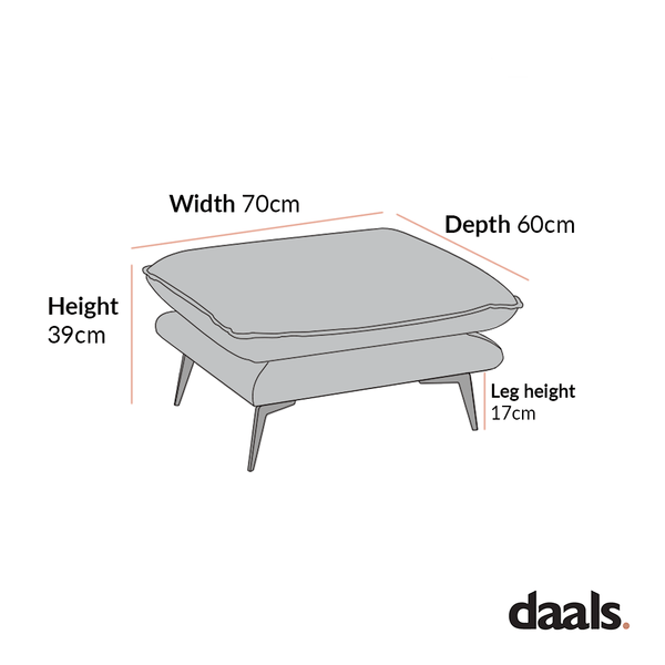 Obriel Forest Green Velvet Footstool