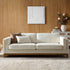 Dipley Beige Boucle Fabric Sofa, 3 - Seater - daals
