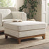 Dipley Beige Boucle Fabric Storage Footstool - daals