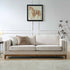 Dipley Champagne Velvet Sofa, 3 - Seater - daals