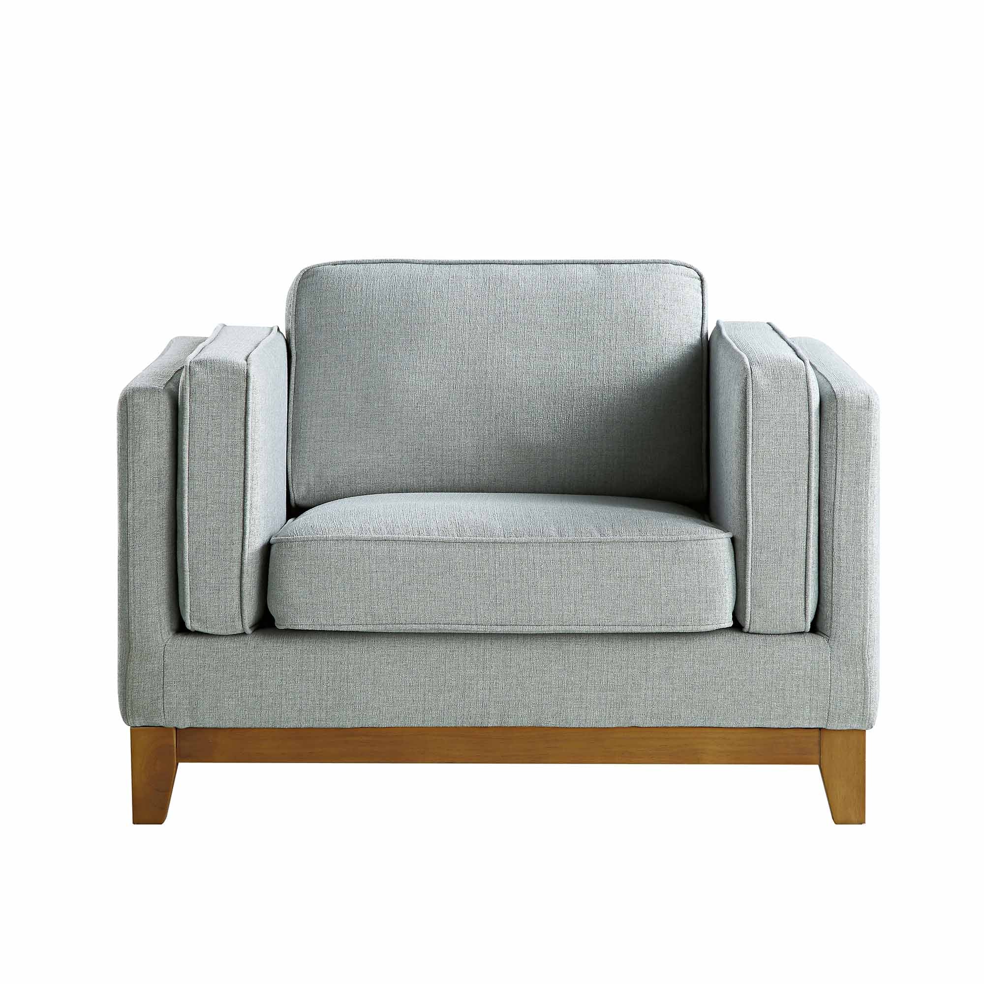 Dipley Sage Fabric Sofa, 1-Seater