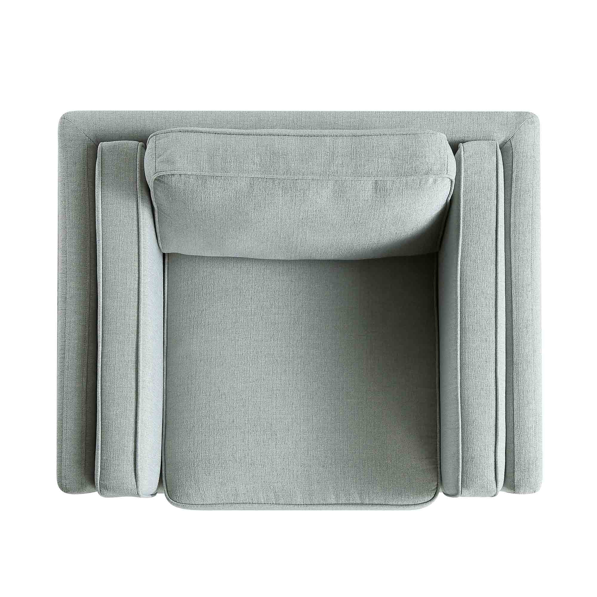 Dipley Sage Fabric Sofa, 1-Seater