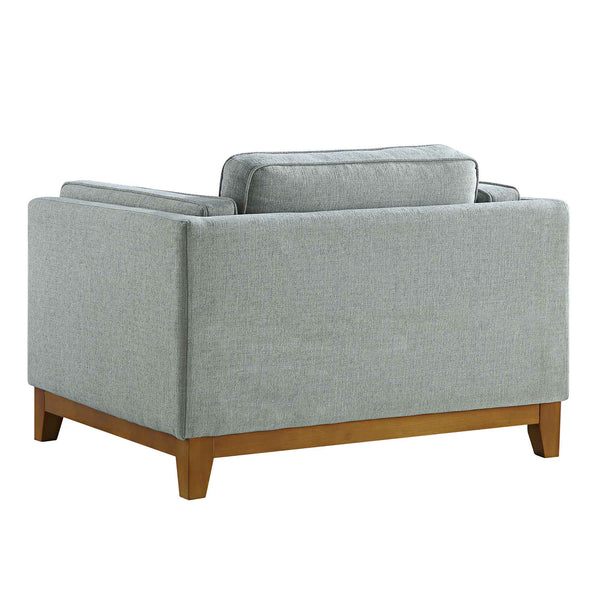 Dipley Sage Fabric Sofa, 1-Seater