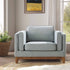 Dipley Sage Fabric Sofa, 1 - Seater - daals