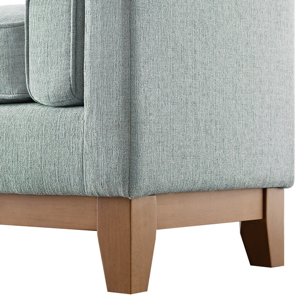 Dipley Sage Woven Fabric Upholstered Bench - daals