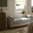 Dipley Sage Woven Fabric Upholstered Bench - daals
