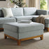 Dipley Sage Woven Fabric Storage Footstool - daals