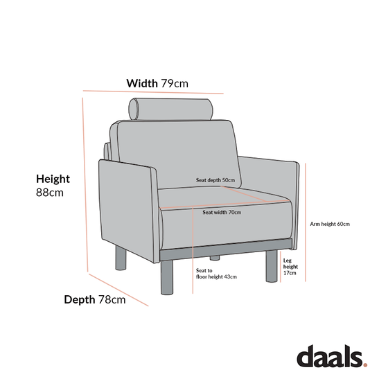 Timber Oatmeal Fabric Armchair