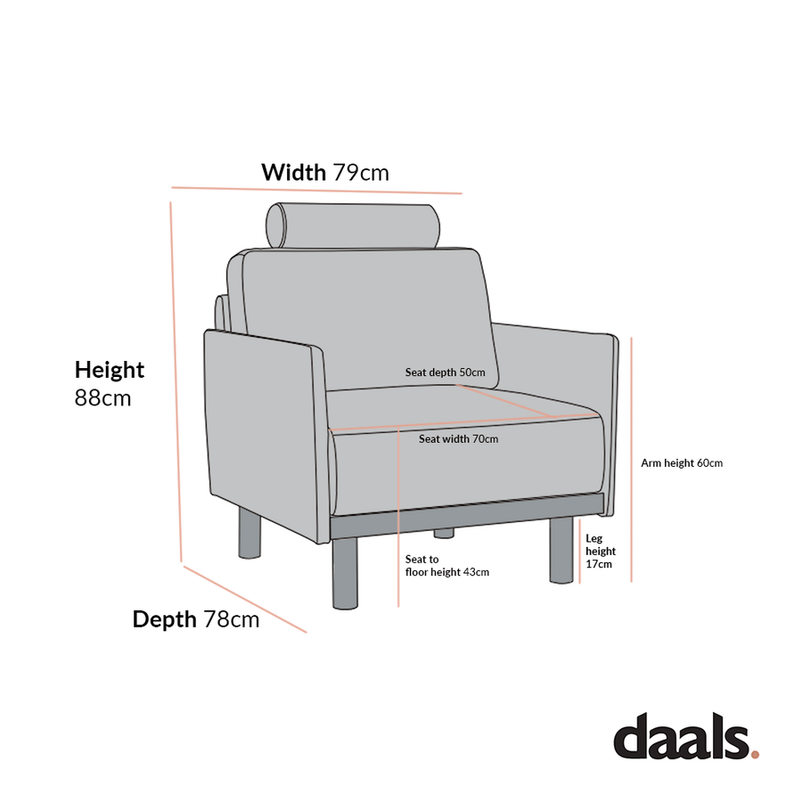 Timber Oatmeal Fabric Armchair