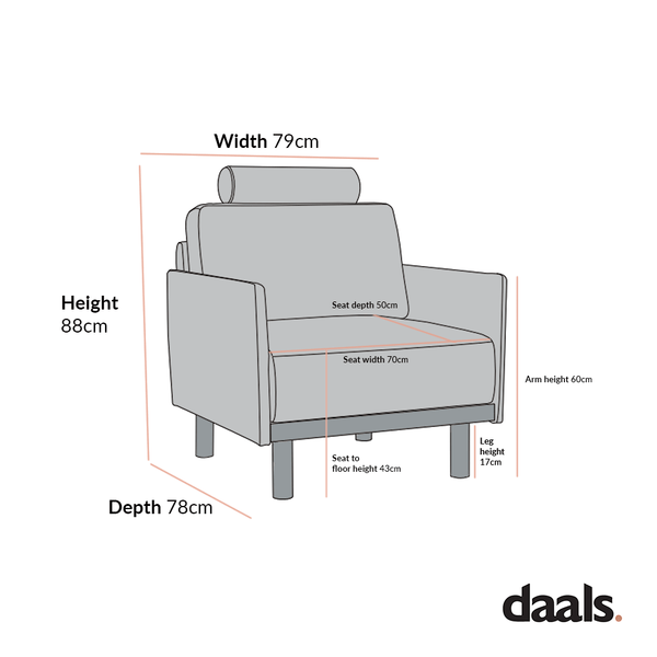 Timber Oatmeal Fabric Armchair