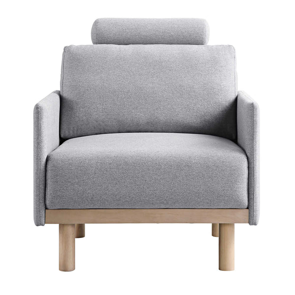 Timber Grey Marl Fabric Armchair