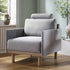 Timber Grey Marl Fabric Armchair - daals