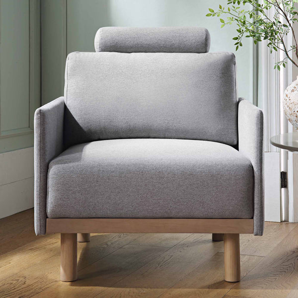 Timber Grey Marl Fabric Armchair