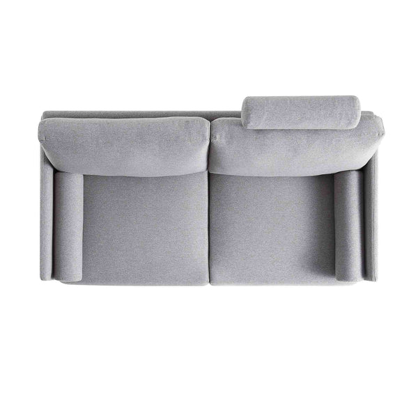 Timber Grey Marl Fabric Sofa, 2-Seater