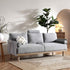Timber Grey Marl Fabric Sofa, 3 - Seater - daals