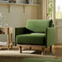 Timber Fern Green Velvet Armchair - daals