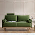 Timber Fern Green Velvet Sofa, 2 - Seater - daals