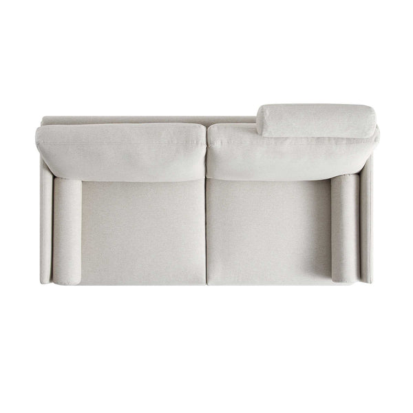Timber Oatmeal Fabric Sofa, 2-Seater