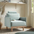 Timber Sage Green Fabric Armchair - daals