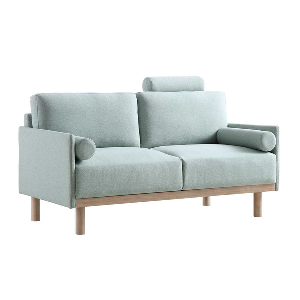 Timber Sage Green Fabric Sofa, 2-Seater