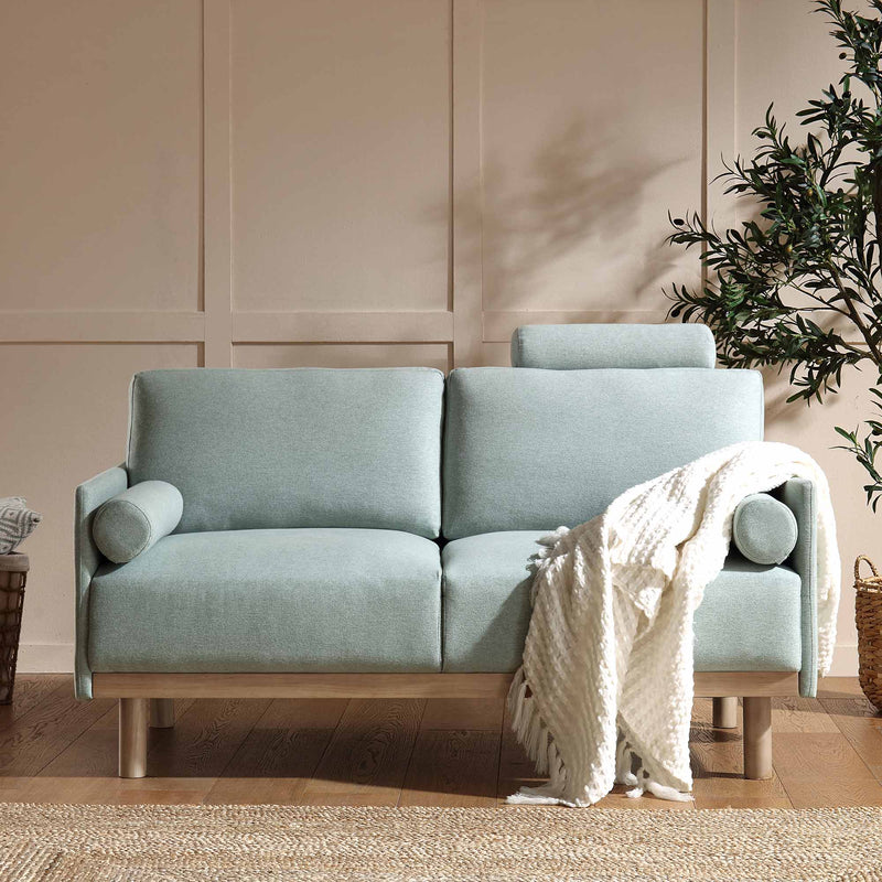 Timber Sage Green Fabric Sofa, 2 - Seater - daals