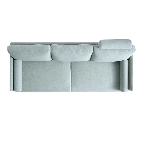 Timber Sage Green Fabric Sofa, 3-Seater