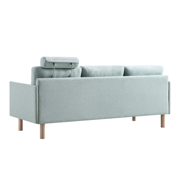 Timber Sage Green Fabric Sofa, 3-Seater