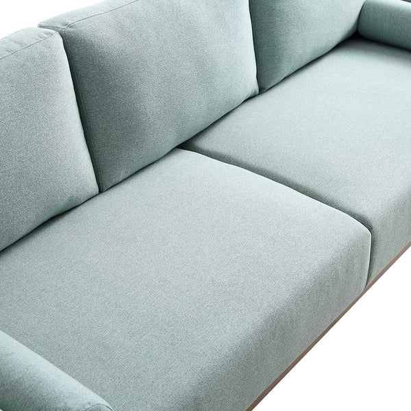 Timber Sage Green Fabric Sofa, 3-Seater
