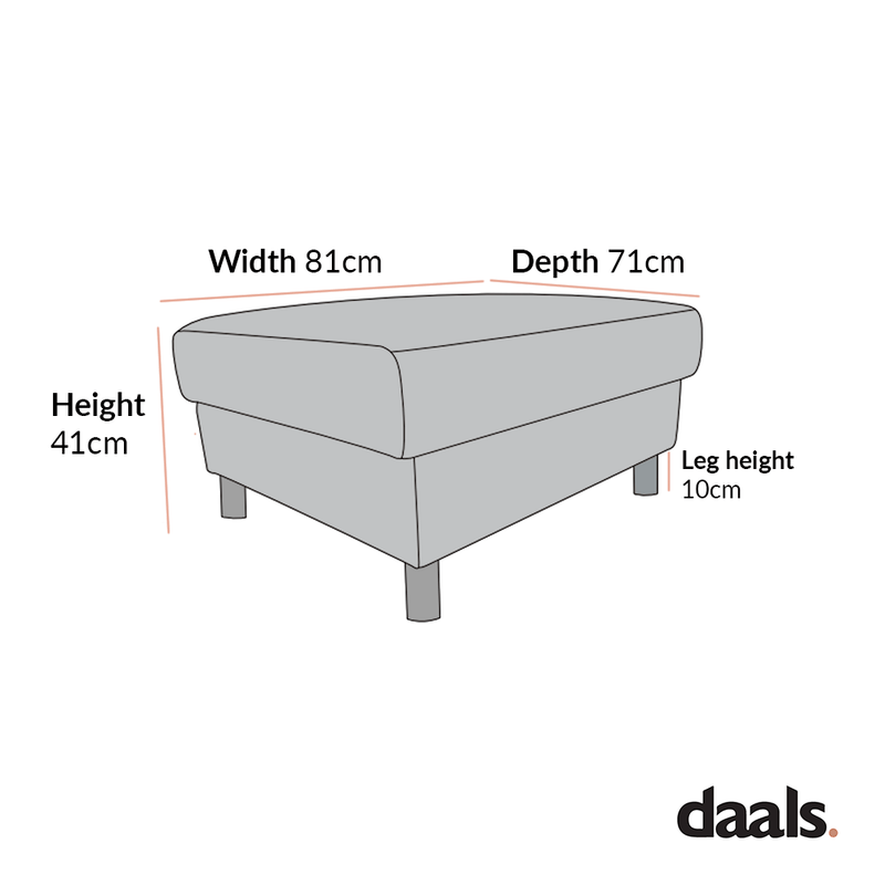 Timber Grey Marl Fabric Storage Ottoman