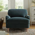Daphnis Aegean Blue Velvet Sofa, 1 - Seater - daals