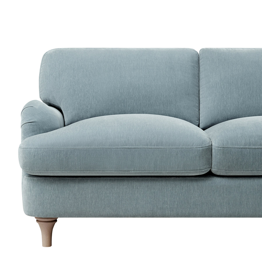 Daphnis Soft Blue Chenille Sofa, 2-Seater