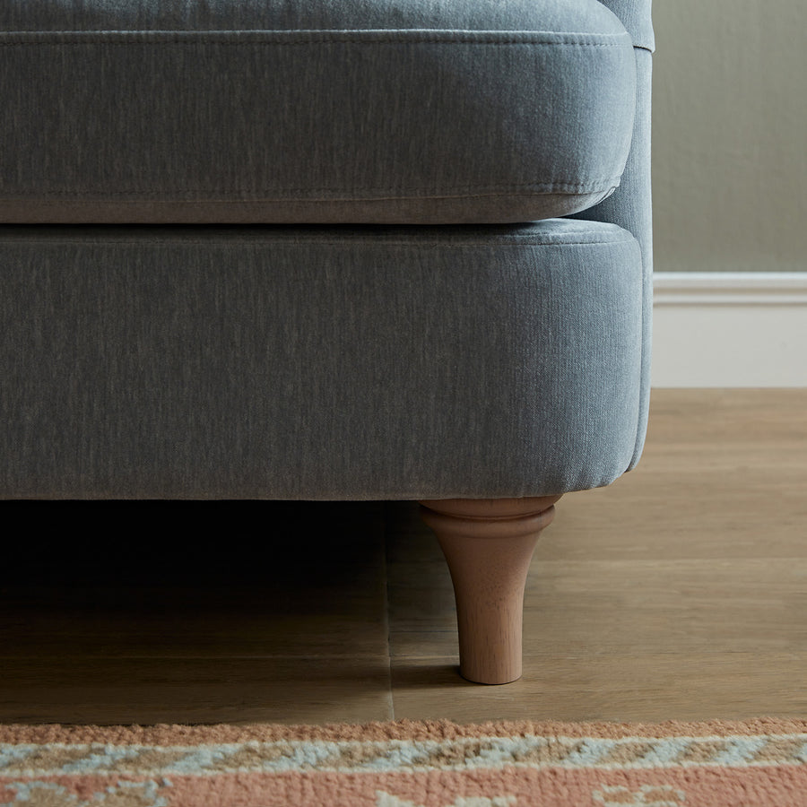 Daphnis Soft Blue Chenille Sofa, 2-Seater