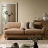 Daphnis Camel Velvet Sofa, 3 - Seater - daals