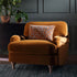 Daphnis Cinnamon Velvet Sofa, 1 - Seater - daals