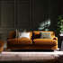 Daphnis Cinnamon Velvet Sofa, 3 - Seater - daals