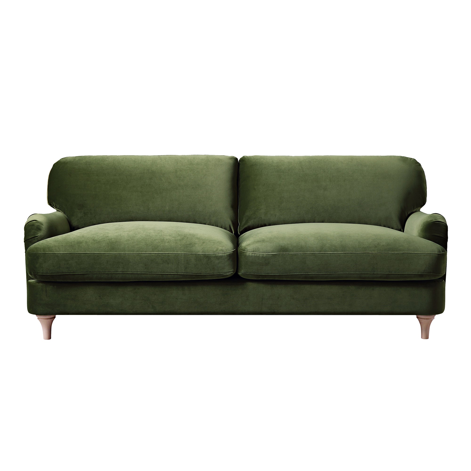 Daphnis Fern Green Velvet Sofa, 3-Seater daals