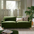 Daphnis Fern Green Velvet Sofa, 3 - Seater - daals
