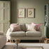 Daphnis Green Striped Linen Blend Sofa, 2 - Seater - daals