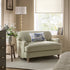 Daphnis Green Striped Linen Blend Sofa, Loveseat - daals