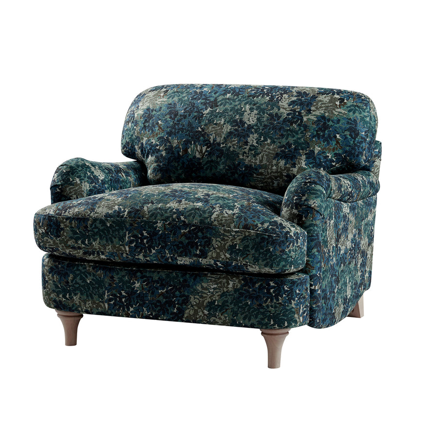 Daphnis Julien Linen Blend Patterned Sofa, 1-Seater