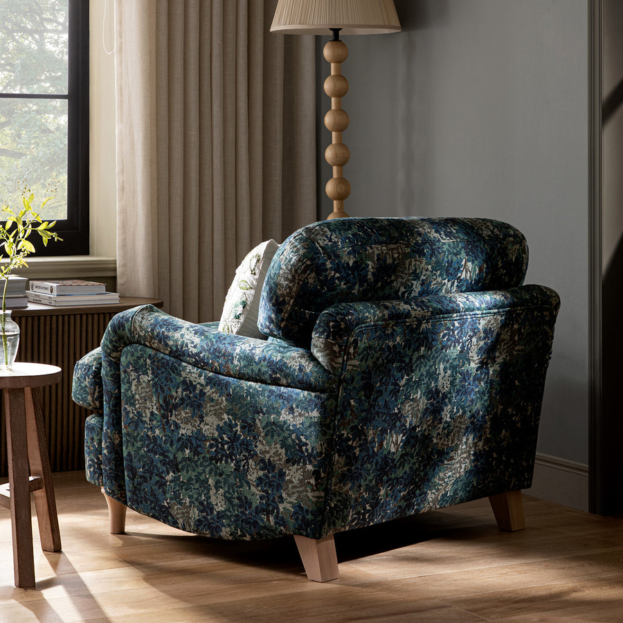 Daphnis Julien Linen Blend Patterned Sofa, 1-Seater