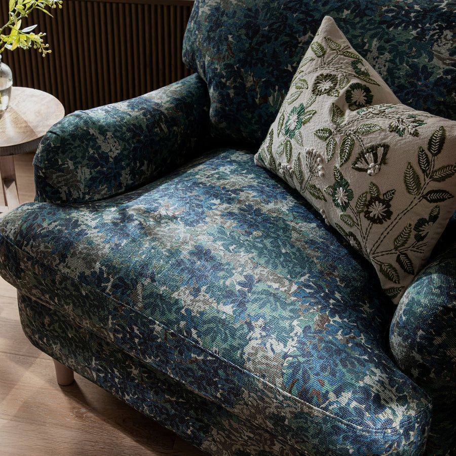 Daphnis Julien Linen Blend Patterned Sofa, 1-Seater