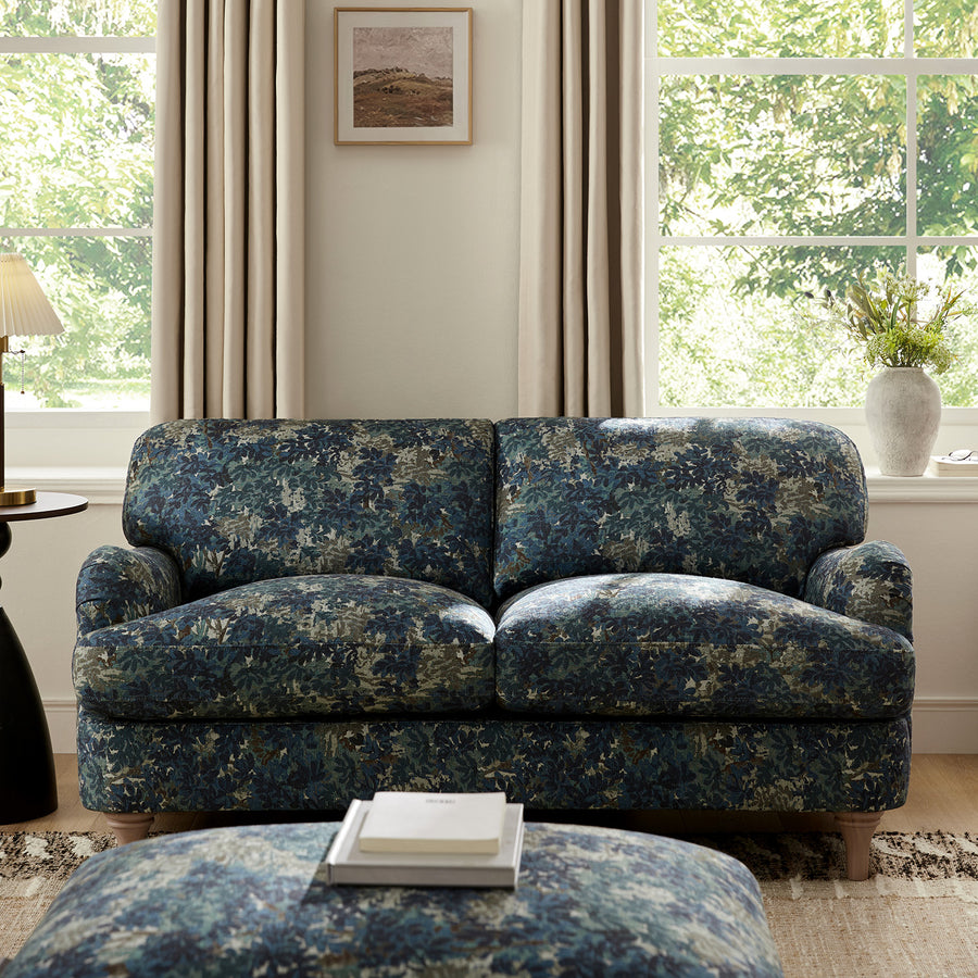 Daphnis Julien Patterned Linen Blend Sofa, 2-Seater