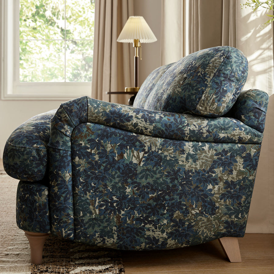Daphnis Julien Patterned Linen Blend Sofa, 2-Seater