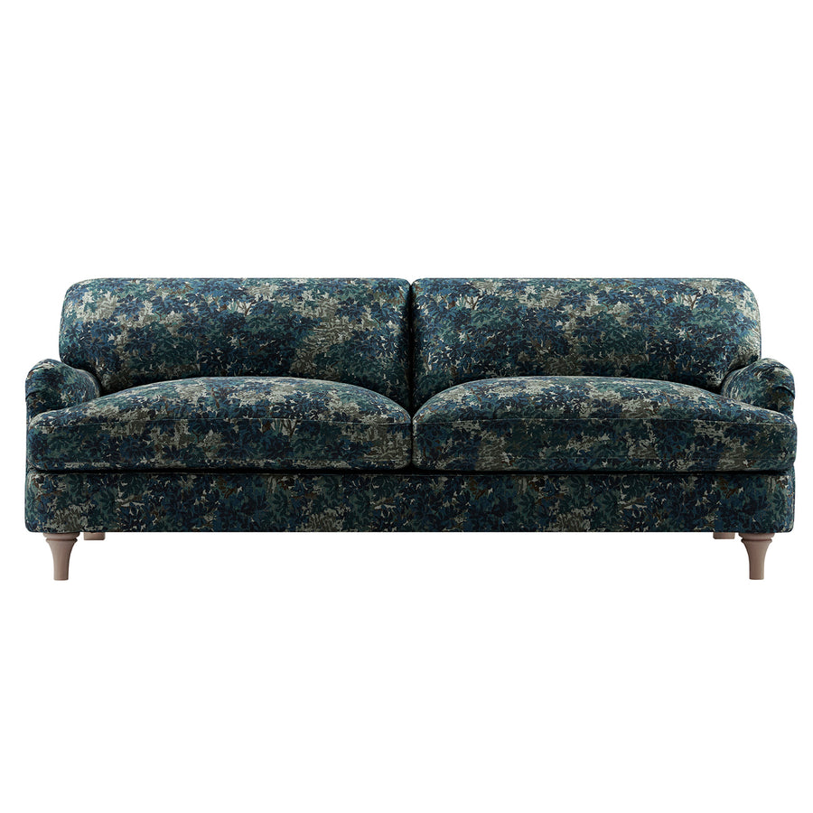Daphnis Julien Patterned Linen Blend Sofa, 3-Seater