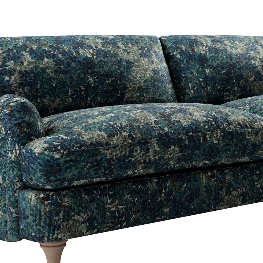 Daphnis Julien Patterned Linen Blend Sofa, 3-Seater
