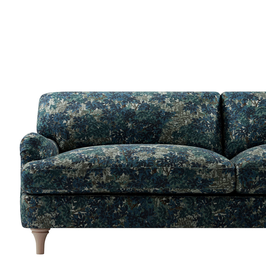 Daphnis Julien Patterned Linen Blend Sofa, 3-Seater